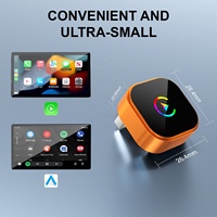 Adaptor Android Auto Car Play untuk Kendaraan, Dongle Mini USB Car Play Koneksi Cepat untuk Apple Carplay, Adaptor Nirkabel