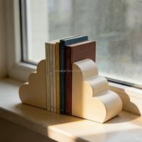 Serre-livres créatif et polyvalent en forme de nuage, couleur et logo personnalisables, stable, pour décoration de bureau et support de livres
