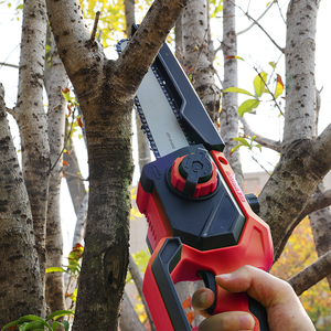 Portable 8 pouces coupe du bois silencieux en cours d'exécution haute qualité sans brosse 21V tronçonneuse alimentée au Lithium - Product Image 1
