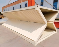 Contenedor Industrial Plegable: Opción Económica para Obras de Construcción, Campamentos y Restaurantes, Fabricado con Panel Sándwich de Acero
