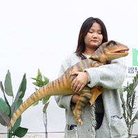 Aktif Robotik Kauçuk Gerçekçi El Dinozor Kuklası Bebek T-rex Animatronik Satılık