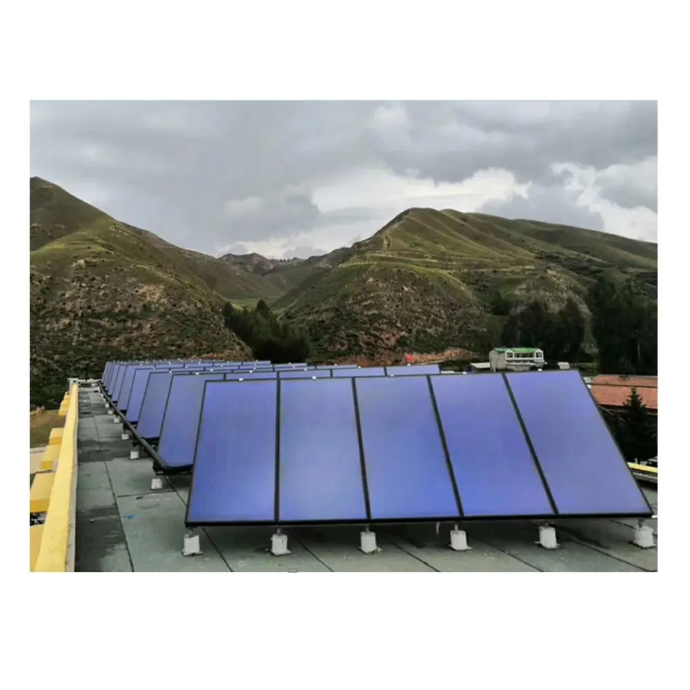 고효율 평면 패널 태양열 수집기 온수 히터 패널 시스템