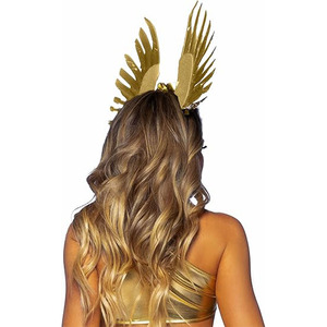 Diadema <span class=keywords><strong>de</strong></span> plumas florales <span class=keywords><strong>de</strong></span> <span class=keywords><strong>diosa</strong></span> dorada, accesorio <span class=keywords><strong>de</strong></span> <span class=keywords><strong>disfraz</strong></span> <span class=keywords><strong>de</strong></span> <span class=keywords><strong>diosa</strong></span> <span class=keywords><strong>griega</strong></span> adecuado <span class=keywords><strong>para</strong></span> disfraces <span class=keywords><strong>de</strong></span> <span class=keywords><strong>Halloween</strong></span> y Cosplay - Product Image 4