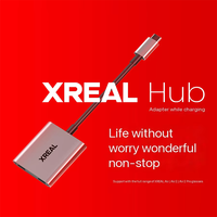 Adaptador Portátil XREAL Hub 120Hz 2 en 1 con Carga Rápida Tipo C PD y 10 Puertos, Convertidor para PS4/PS5, en Stock