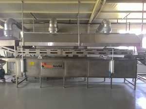 Friteuse continue en acier inoxydable / Machine à frire les aliments (noix de cajou, maïs) pour les applications de moulin à farine et de vinerie 900 kg/h SUISER MAKINE - Product Image 2