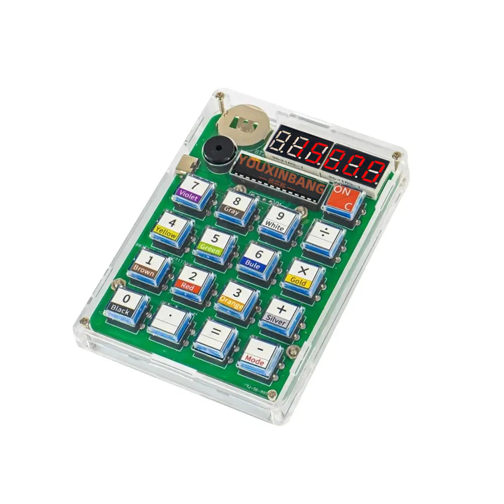 51 Microcontroller Calculator Making Kit Electronic DIY Kit Soldering Practice Training Self-Made <strong>Computer</strong> <strong>Components</strong>