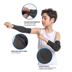 Jovens Crianças Anti Colisão EVA Honeycomb Longo Compressão Braço e Joelho Mangas Almofadas para Esportes - Product Image 3