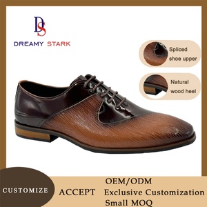 Chaussures habillées Oxford de luxe vintage pour hommes, en cuir véritable, légères et confortables, pour l'automne, avec logo personnalisé - Product Image 2