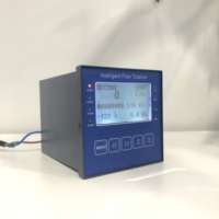 Compteur de débit totalisateur de données instrument avec RS485 modbus RTU connecter avec PLC