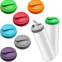 Couvercles de boissons en silicone étanches avec logo personnalisé pour bouteilles d'eau, canettes, verres à vin-Accessoires de bar