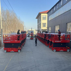 Plateforme élévatrice à ciseaux hydraulique portable Rong Yu JT-GZ0406 8M 10M 12M 14M 16M pour entrepôt, électrique 220V/380V, remorquable - Product Image 5