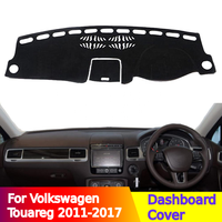 Sonnenschutzabdeckung, Sonnenschutzmatte, Staubdichte und Rutschfeste Decke für das Armaturenbrett des Volkswagen Touareg Modelle 2011-2017