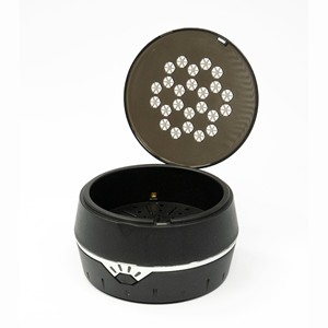 Selfie Light Compact Various colour case Silver Trim And Patterned Lid - Product Image 3