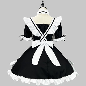 Classic Black And White Maid Outfit Cosplay Costume For Anime Role Play Performance Dress Winter 2022 - Product Image 4