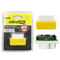 NitroOBD2 performans Chip Tuning kutusu Nitro OBD2 OBD tak ve sürücü NitroOBD benzin benzin benzin arabalar için daha fazla güç tork