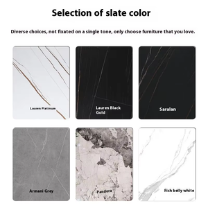 <span class=keywords><strong>Table</strong></span> à manger ronde en pierre de luxe, <span class=keywords><strong>table</strong></span> à manger ronde brillante haut de gamme pour petit appartement minimaliste moderne avec plateau tournant. - Product Image 6