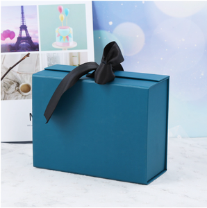 Hot Sale Custom Printing Cardboard Paper Wedding Gift Box With Ribbon