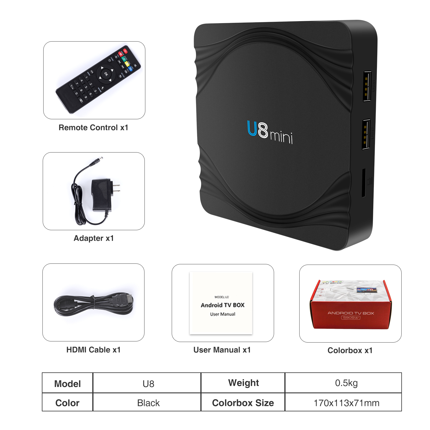 El más nuevo 2,4G Android Tv caja Amlogic S905W TV box con tarjeta TF LAN100 apoyo Asia África nos la UE Set Top Box