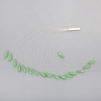 Divisor de Fibra Óptica Tipo PLC Mini SC APC CIXI YAXUN 1:16 con Tubo de Acero Inoxidable de 0.9mm, Divisor de Fibra Óptica G657A1 de 1m