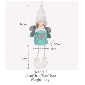 Arbre de Noël Décoration Pendentif En Peluche Amour Ange Suspendu Décor Charme Enfants Mignon Arbre De Noël Décor - Product Image 2