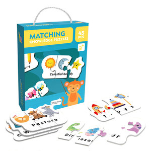 Premiers enfants éducation jouets d'apprentissage dessin animé correspondant Puzzle carte <span class=keywords><strong>orthographe</strong></span> Match jeu Puzzles jouets interactifs pour les enfants - Product Image 3