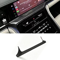 Bande de garniture supérieure pour sortie d'air centrale en fibre de carbone véritable pour Porsche Panamera 2024+ Décoration intérieure de voiture