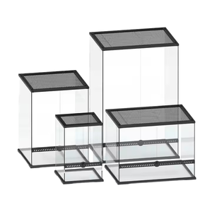 Aquarium rectangulaire en verre Tianbo, style forêt tropicale moderne, accessoire durable, écologique, réutilisable, pour reptiles à cornes solides - Product Image 3