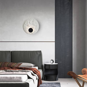 Loft nordique résine Art cercle appliques salon chambre chevet Hall éclairage intérieur maison <span class=keywords><strong>detor</strong></span> luminaires appliques - Product Image 3