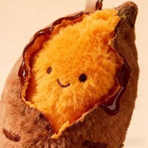 Porte-clés en peluche patate douce rôtie mignonne / Poupée parlante / Ornement de sac à dos - Cadeau - Product Image 2