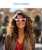 Nouvelles lunettes intelligentes W610 8 mégapixels avec IA pour la photographie et les appels, protection UV noire, en PC laqué nacré haute brillance
