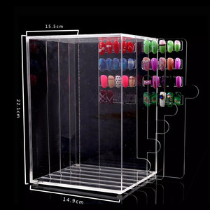 Tùy Chỉnh 5 Lớp Móng Tay Nhựa Hiển Thị Trường Hợp Quầy Acrylic Móng Tay Tác Phẩm Nghệ Thuật Hiển Thị Stand Rõ Ràng Màu Móng Tay Biểu Đồ Cuốn Sách Hiển Thị - Product Image 2