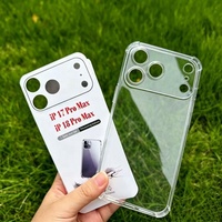 Coque de téléphone transparente en TPU souple et fine antichoc pour iPhone 18 Pro Max 17 16 15