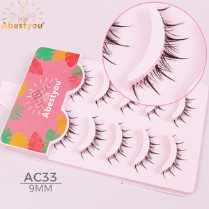 Abestyou Faux <span class=keywords><strong>Cils</strong></span> Synthétiques Bande Transparente Invisible Auto-Adhésifs Lumineux dans le Noir Naturels OEM Fabricant Grossiste Fournisseur - Product Image 6