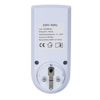 Enchufe de Pared Eléctrico Digital Programable Semanalmente con Temporizador y Reloj