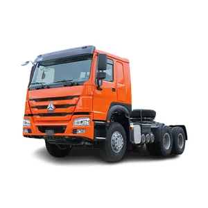 Mới sinotruk DIESEL HOWO 6x4 thương mại 4 trục máy kéo xe tải 371HP 420hp sử dụng đầu máy kéo xe tải