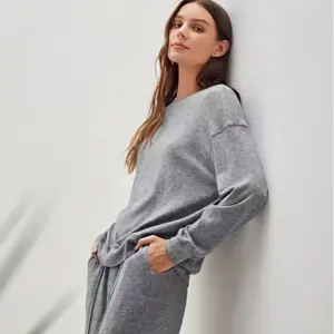 Custom Women's Sleepwear Modal Lounge Wear Long Sleeve Soft Bamboo Women Pajamas Cotton Loungewear Women Sets