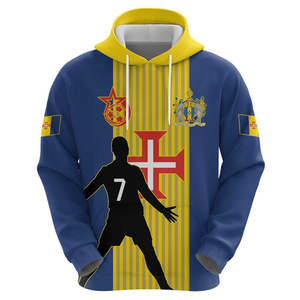 Wholesale <strong>Ronaldo</strong> Young Graphic Pocket Hoodie China Made Football Pullover Custom 3D Print Winter Fashion 100% Polyester Regular - Product Image 1