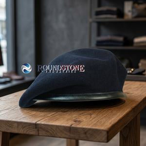 Béret Militaire Décontracté Bleu Marine Britannique 100% Laine Respirant pour Sports et Pêche Toutes Saisons - Product Image 3