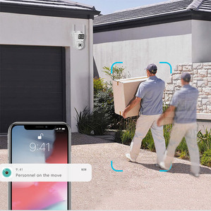 Icsee Ngoài trời 4k ống kính kép không dây IP CCTV Mạng Camera wifi bóng Máy an ninh với built-in mic và CMOS cảm biến - Product Image 6