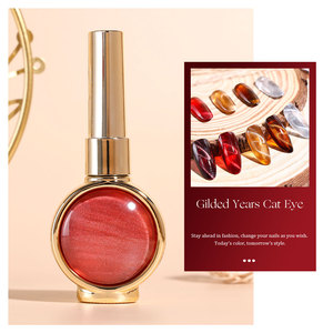 Hanyinails - Esmalte de <span class=keywords><strong>Gel</strong></span> para Uñas de Primera Calidad Personalizable en 24 Colores, Efecto Ojo de Gato, 15 ml, Colección Gilded Years, Curado con Luz UV LED - Product Image 2