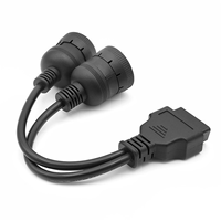 Câble adaptateur OBD 6 + 9 broches pour camion Ligne OBD2