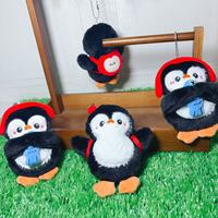 Breloque de sac à dos Pingouin qui couine, petite poupée en peluche, jouet en peluche, porte-clés de couple, pendentif de sac à dos pour meilleure amie