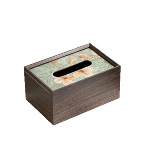 Caja de pañuelos de madera con diseño creativo para uso en el hogar, oficina, hotel, multiusos y de pie. - Product Image 5