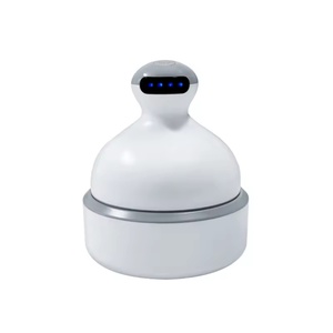 เครื่องนวดศีรษะกันน้ำ IPX7, เครื่องนวดศีรษะที่สามารถเติมน้ำมันหอมระเหยได้, ที่จับซิลิโคนเกรดอาหาร - Product Image 2