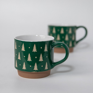 Taza <span class=keywords><strong>de</strong></span> Agua Familiar con Diseño Estético y Asa, Tema Navideño, Pequeño Regalo, Taza Práctica para Parejas - Product Image 3