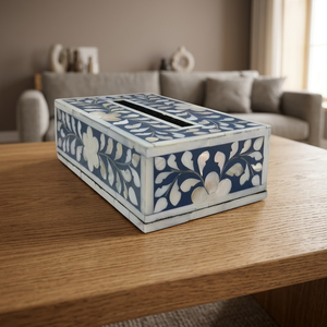 Classic Mother of Pearl Decorative Bone Inlay Napkin Tissue Holder Storage Box for <b>Table</b> or Home Use for Hotels - Product Image 5