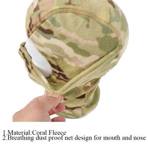 Cagoule tactique intégrale en polaire pour l'hiver, en nylon et polyester, camouflage, coupe-vent, équipement de protection individuelle - Product Image 4