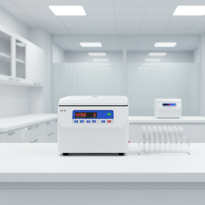 Centrífuga de Laboratório Portátil Compacta com Certificação CE, 4000rpm, Rotor de Ângulo, Tubos Cônicos/Redondos, 12 Furos, 15ml, 2680xg, RCF LED - Product Image 1