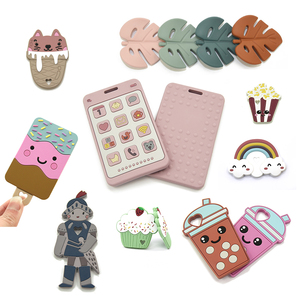 Mordedor de silicona sin Bpa para niños, juguete para morder de dibujos animados - Product Image 1