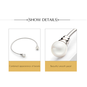 Collar de Acero Inoxidable OEM para Mujer, Gargantilla de Perlas Chapada en Oro de Moda con Patrón de Corazón, Joyería Contratada - Product Image 3